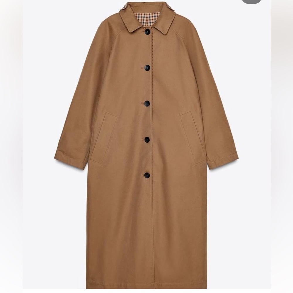 ZARA ZW COLLECTION REVERSIBLE TRENCH COAT